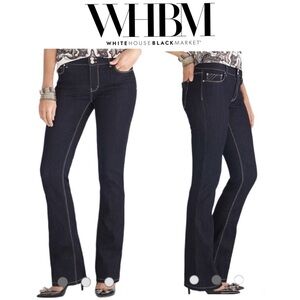 White House Black Market women’s skinny Flare Jeans, dark wash, NWT, size 6L